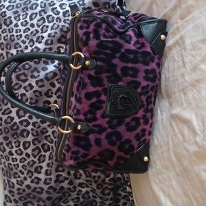 Nwt cheetah velor Juicy Couture purse authentic